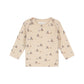A TINY STORY - BABY SHIRT BEIGE MELANGE BLOKJES