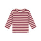 A TINY STORY - BABY SHIRT GESTREEPT DARK RED