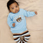 THE NEW - LUCKY SWEATER BLAUW