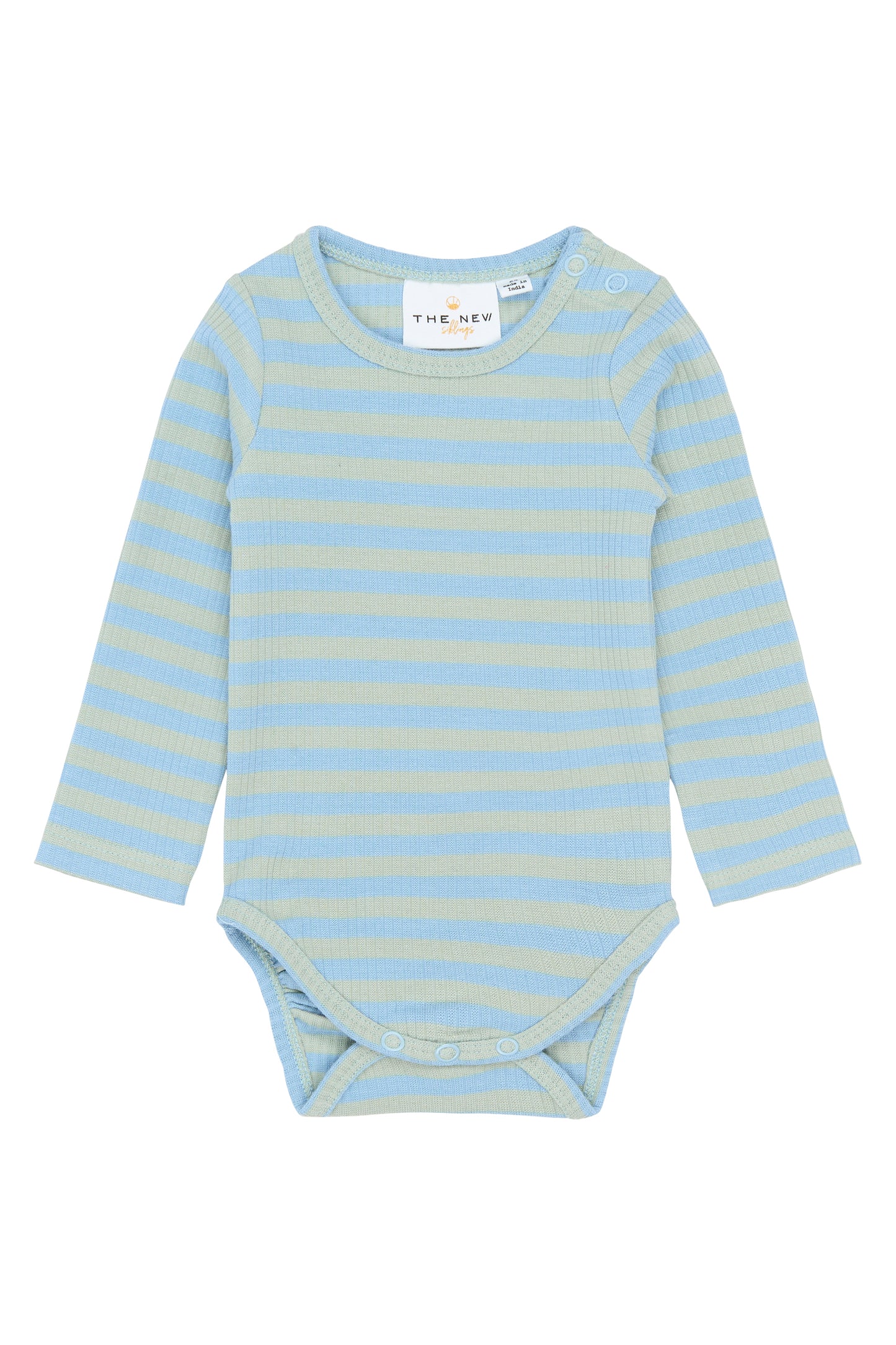 THE NEW - FRO FOREVER BLUE STRIPED ROMPER