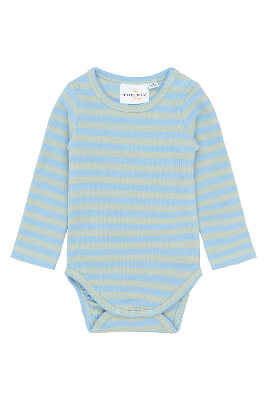 THE NEW - FRO FOREVER BLUE STRIPED ROMPER