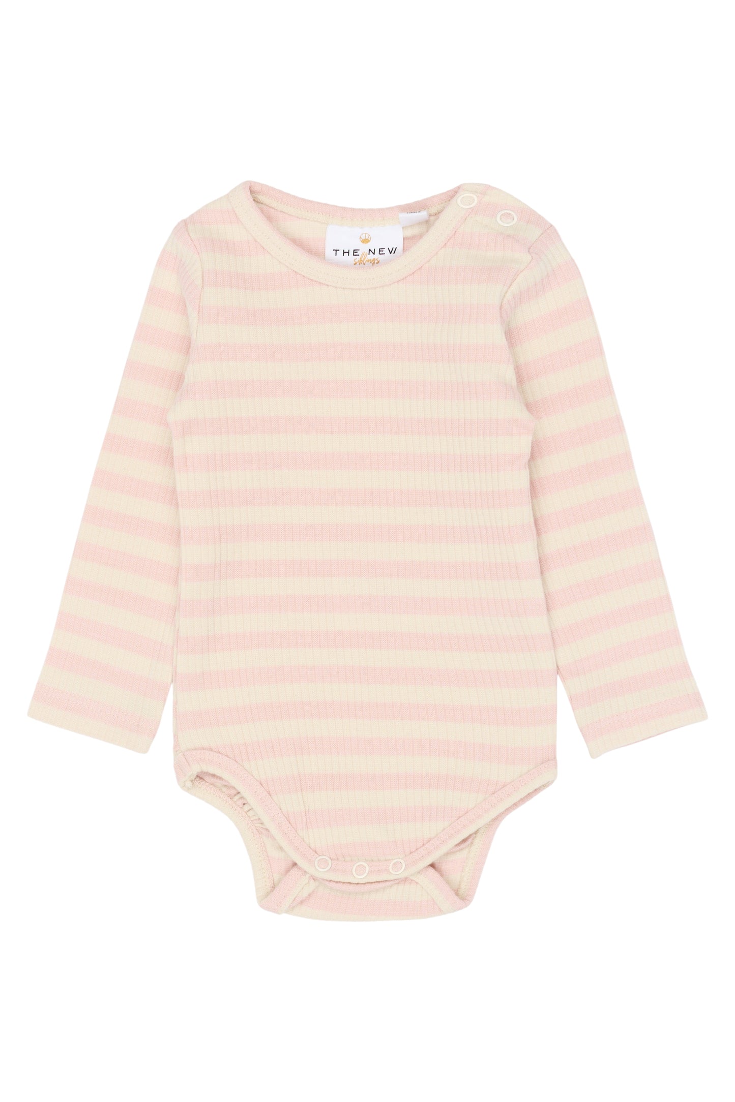 THE NEW - FRO PEACH STRIPED ROMPER