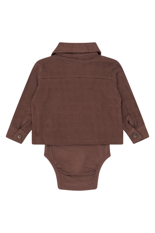THE NEW - YOELLO ROMPER BLOUSE CHESTNUT