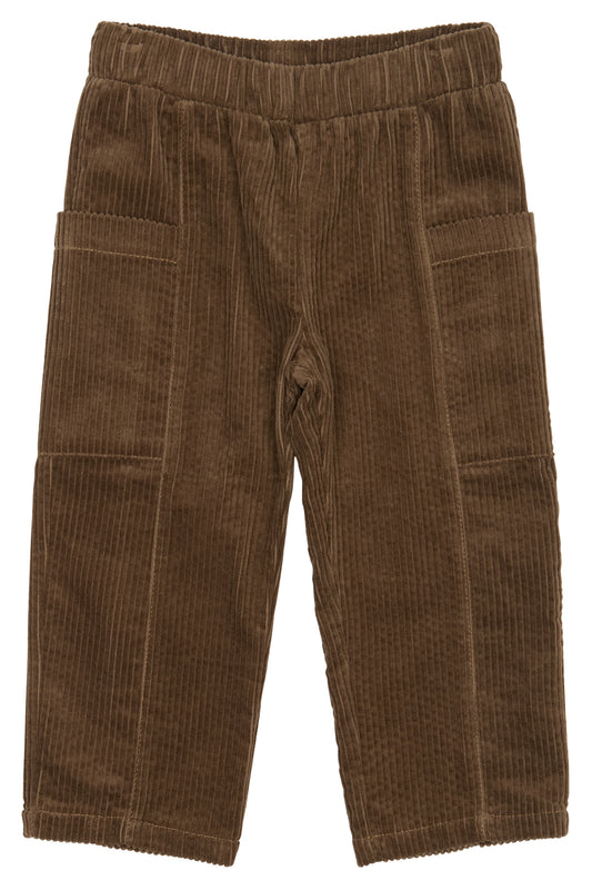 THE NEW - PADENO RIB BROEK TOFFEE