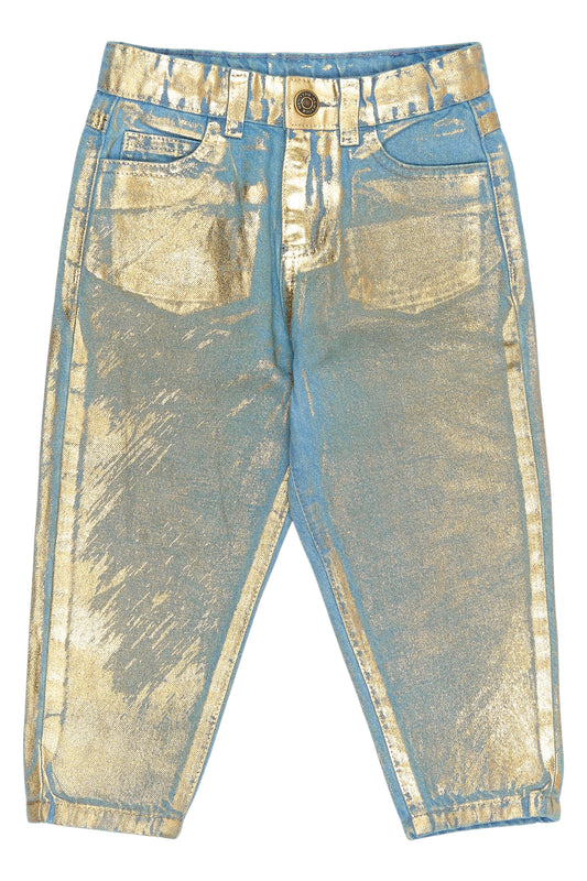 THE NEW - ROXANNE DENIM GOUD WORTEL BROEK