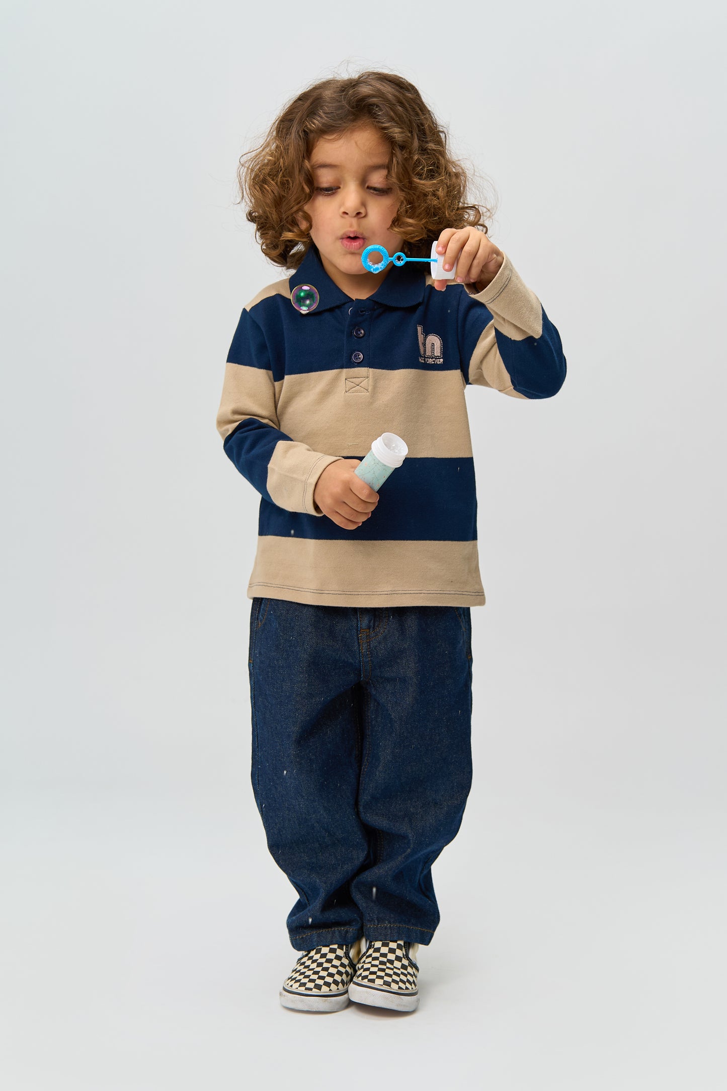 THE NEW - RINON POLO MET LANGE MOUW