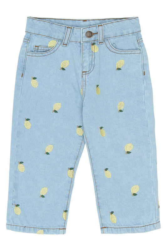 THE NEW - SAJA LEMON DENIM BROEK