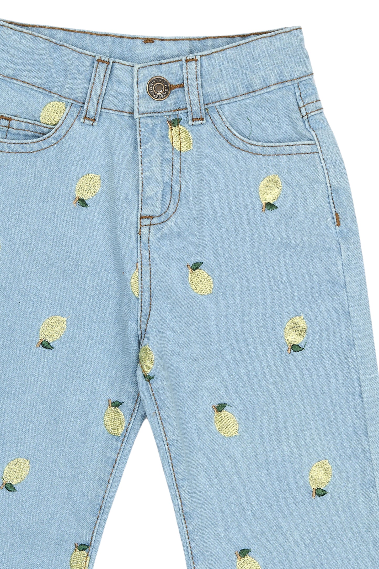THE NEW - SAJA LEMON DENIM BROEK