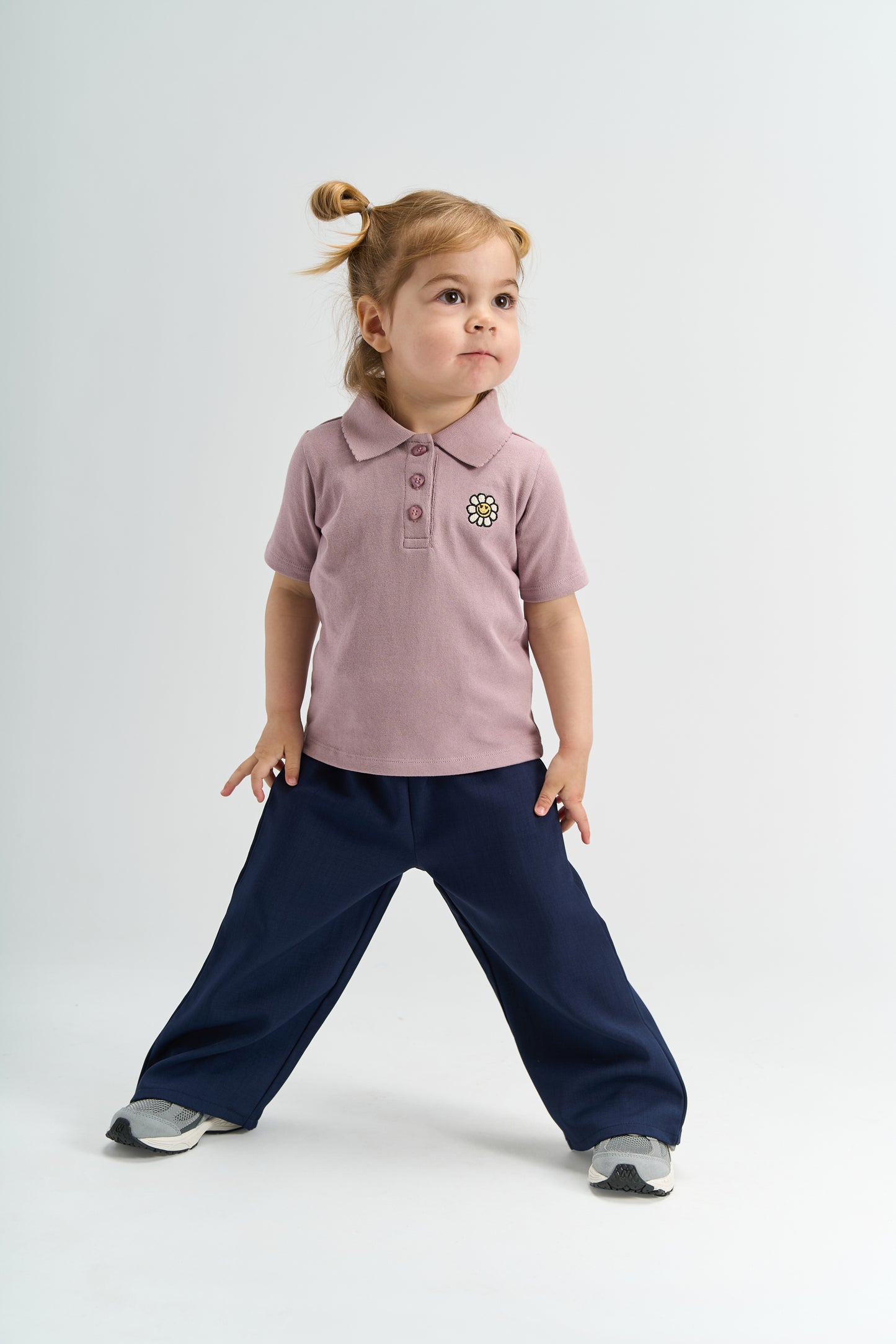 THE NEW - NAVY WIDE LEG BROEK