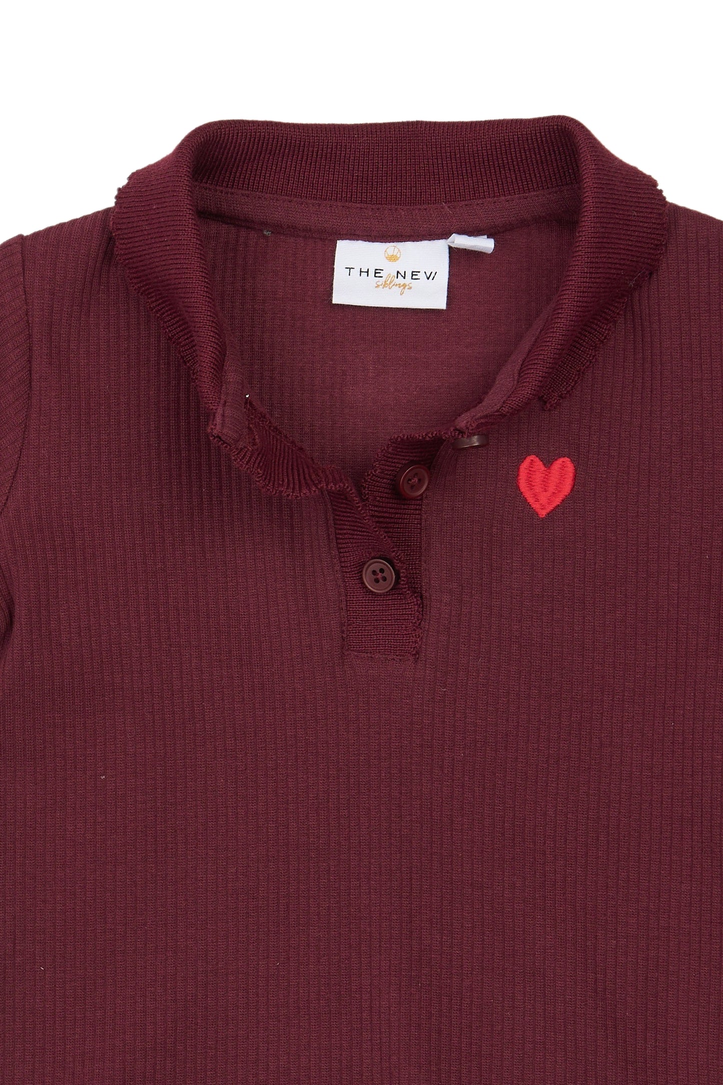 THE NEW - VERNINA POLOSHIRT BURGUNDY