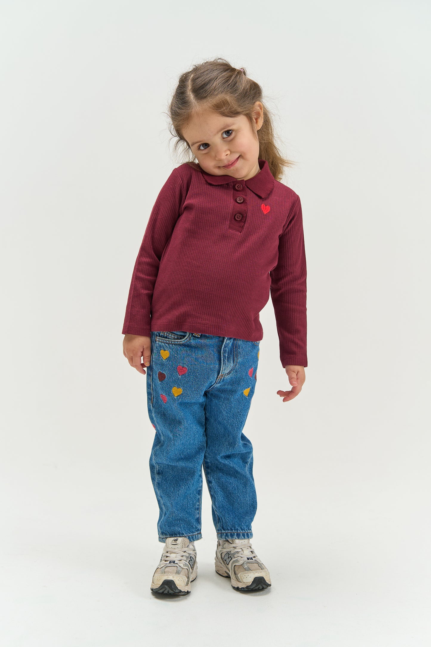 THE NEW - VERNINA POLOSHIRT BURGUNDY