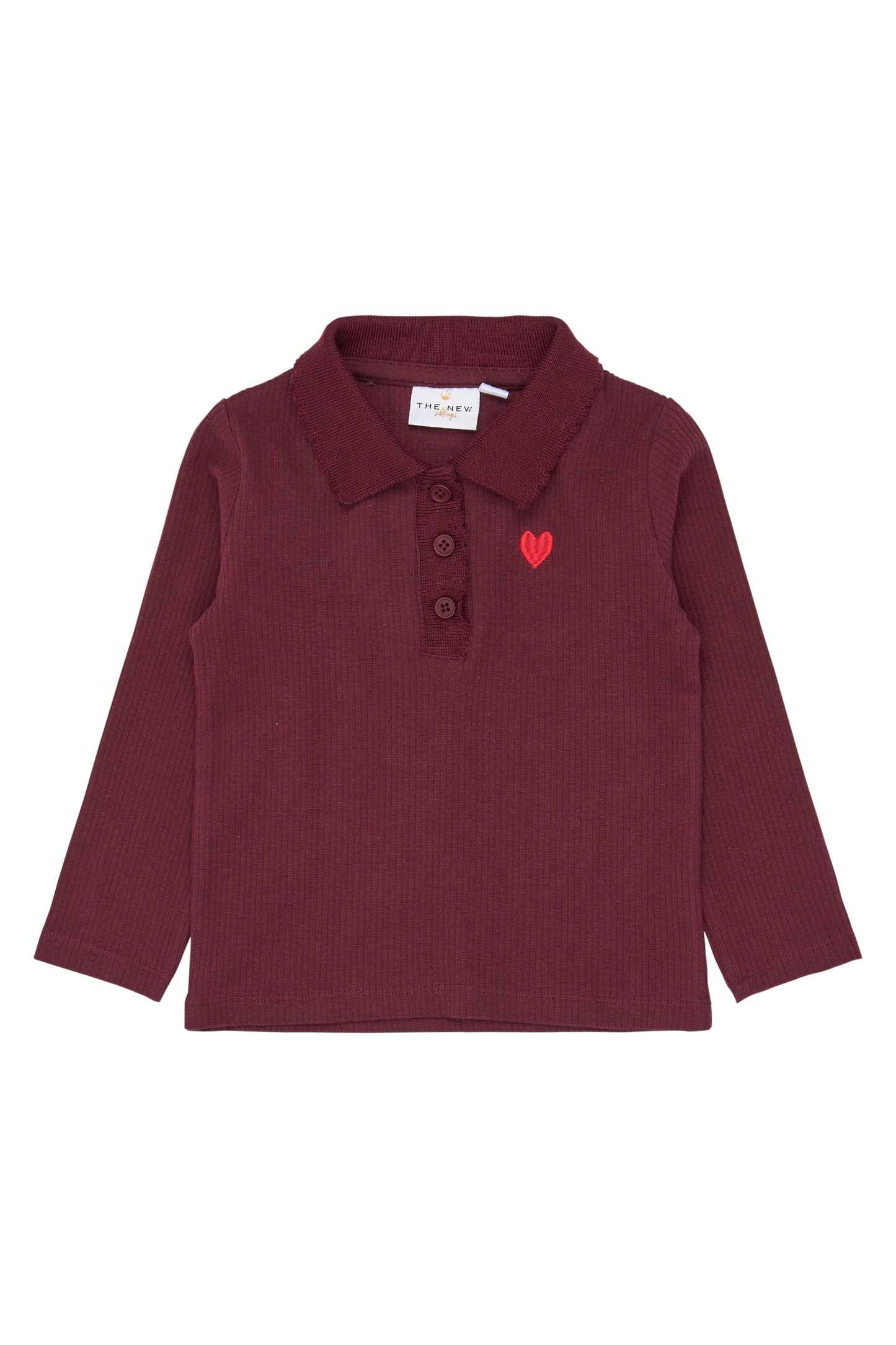 THE NEW - VERNINA POLOSHIRT BURGUNDY