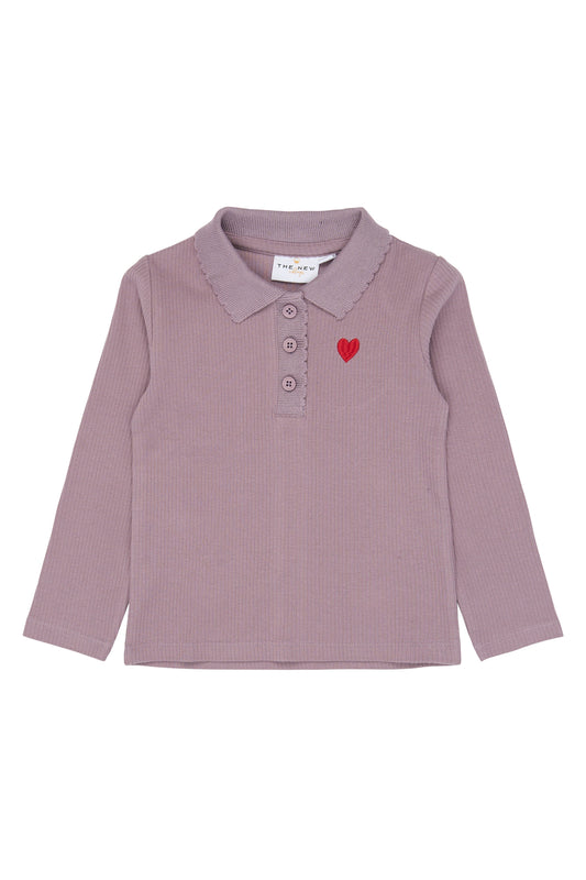 THE NEW - VERNINA POLOSHIRT ELDERBERRY
