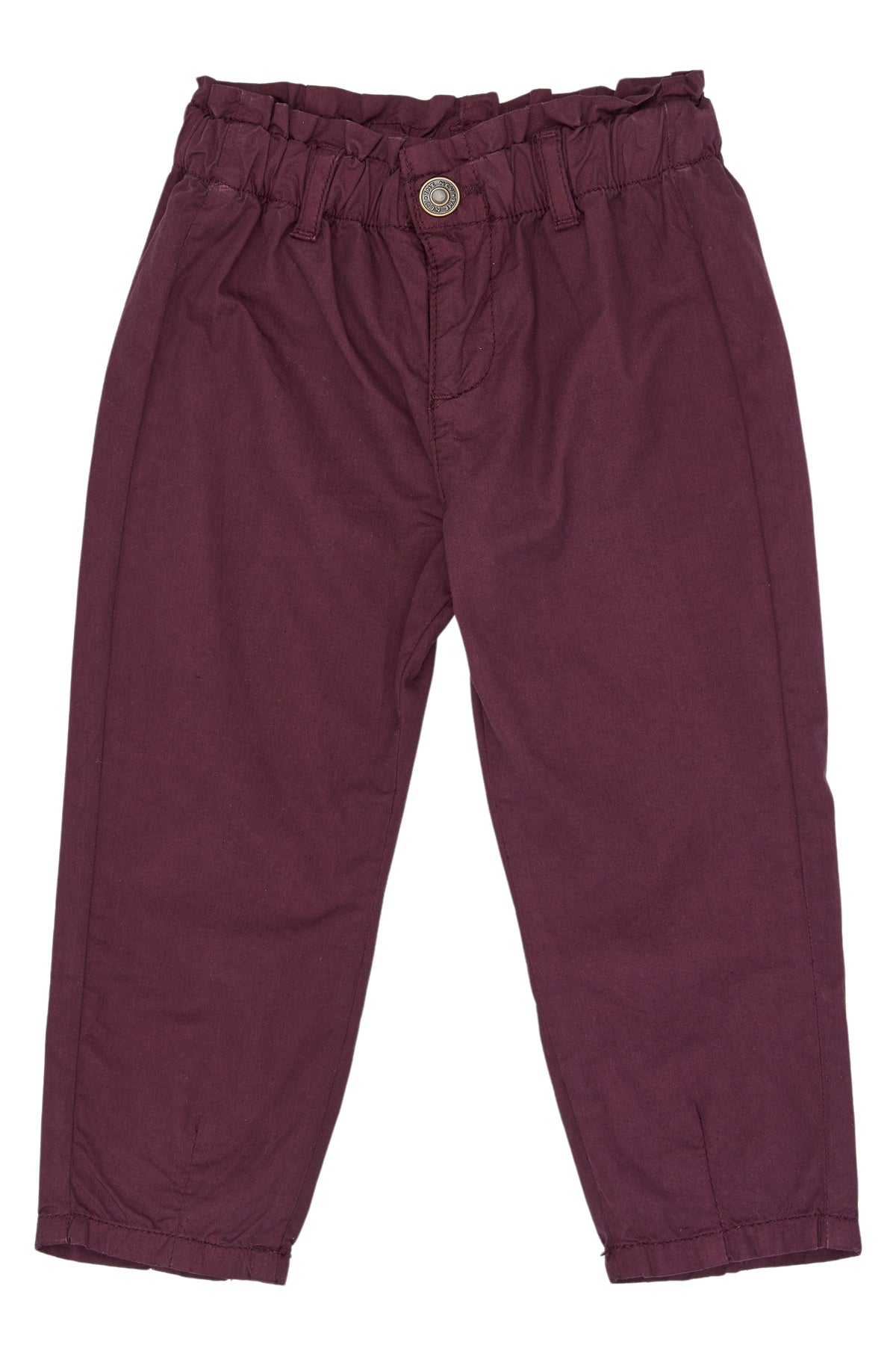 THE NEW - NIDA MOM FIT BROEK BURGUNDY