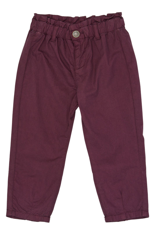 THE NEW - NIDA MOM FIT BROEK BURGUNDY
