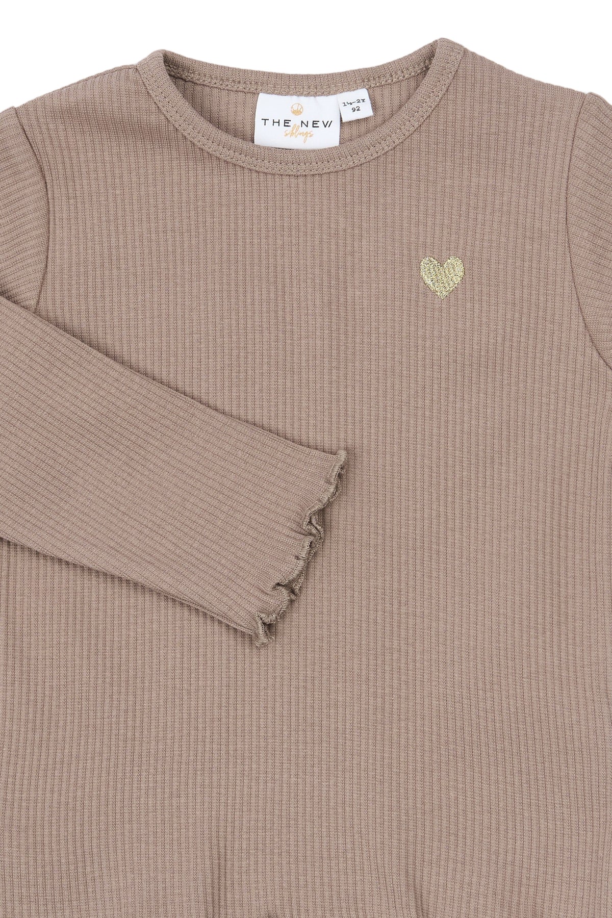 THE NEW - YANIA RIB TAUPE SHIRT
