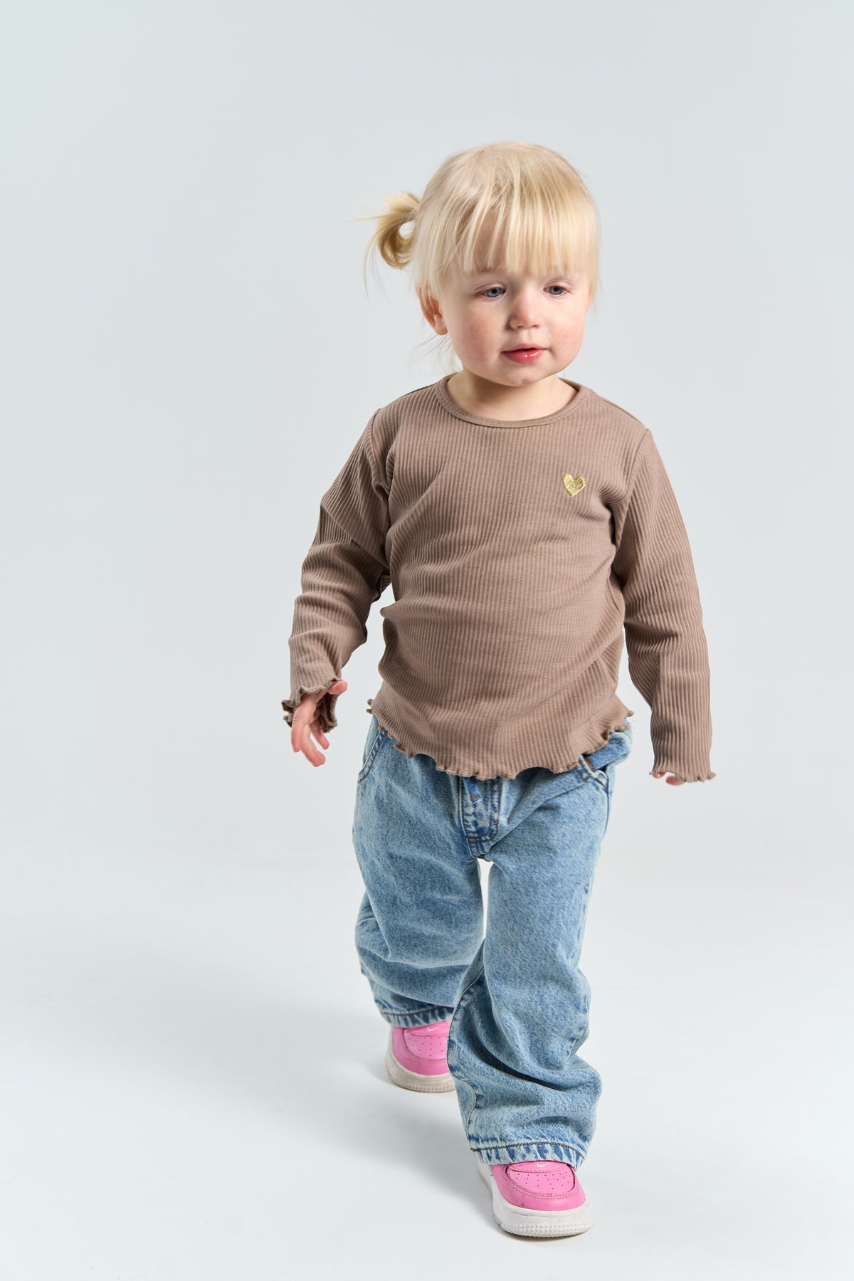 THE NEW - YANIA RIB TAUPE SHIRT