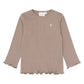 THE NEW - YANIA RIB TAUPE SHIRT