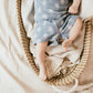 A TINY STORY - BABY SHORT LIGHT BLUE PALM