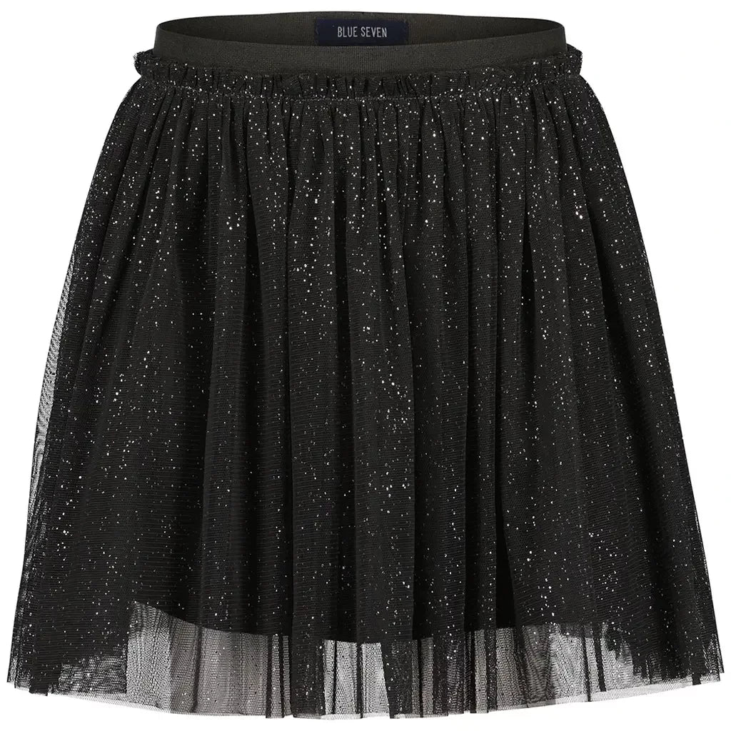 BLUE SEVEN - ZWARTE GLITTER ROK