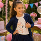 BLUE SEVEN - VEST MET OPEN VLINDERTJES DONKER BLAUW