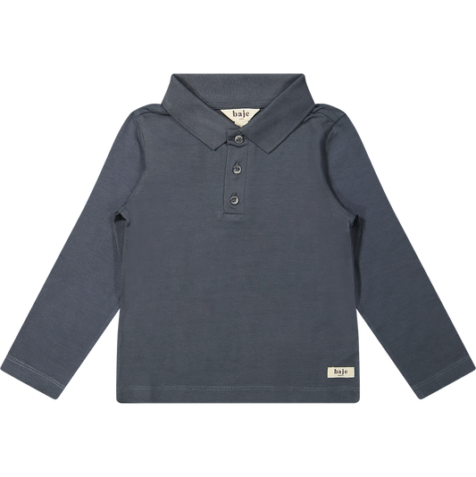 BAJE - BROC POLO LANGE MOUW BLUE VINTAGE