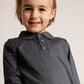 BAJE - BROC POLO LANGE MOUW BLUE VINTAGE