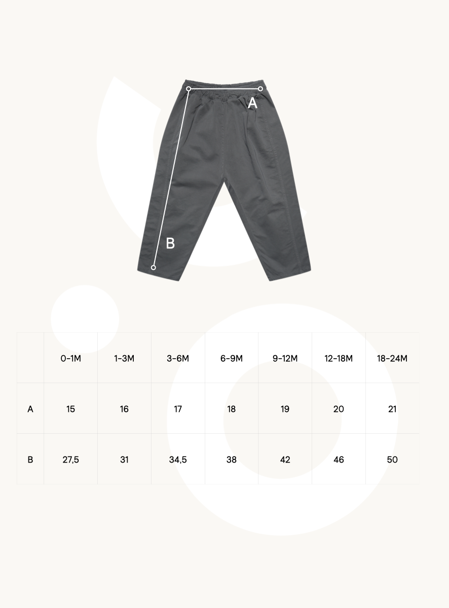 STUDIO AELBO - SLOUCHY PANTS KIEZEL GRIJS