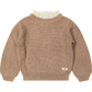 BAJE - SOHO GEBREIDE TRUI MET KRAAGJE PEACH ALMOND